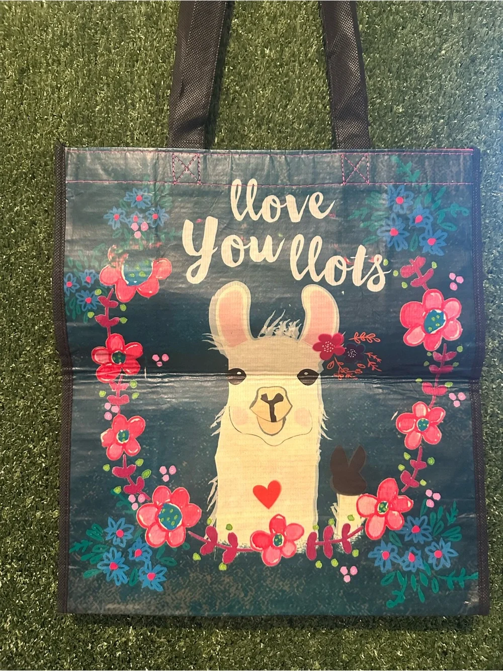 Natural Life Happy Bag Floral & Llove You Lots Llama Tote